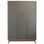 3-Door wardrobe MOON with milled details