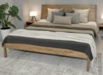 Natural Oak Solid Wood Bed MOON - Image 2