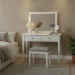 NOVELLA Vanity Set – Solid Birch Bench & Vanity Table