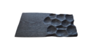 Solid wood serving plate with carved surface - Image 3