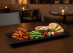 Black Solid Wood Rectangular Serving Plate - Image 2