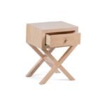 APOLLO solid wood bedside table with one drawer
