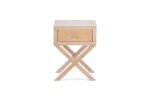 APOLLO solid wood bedside table with one drawer - Image 3