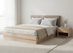 LAGUNA SUN solid wood bedside table with one drawer - Image 2