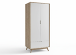2-door closet MOON with milled details